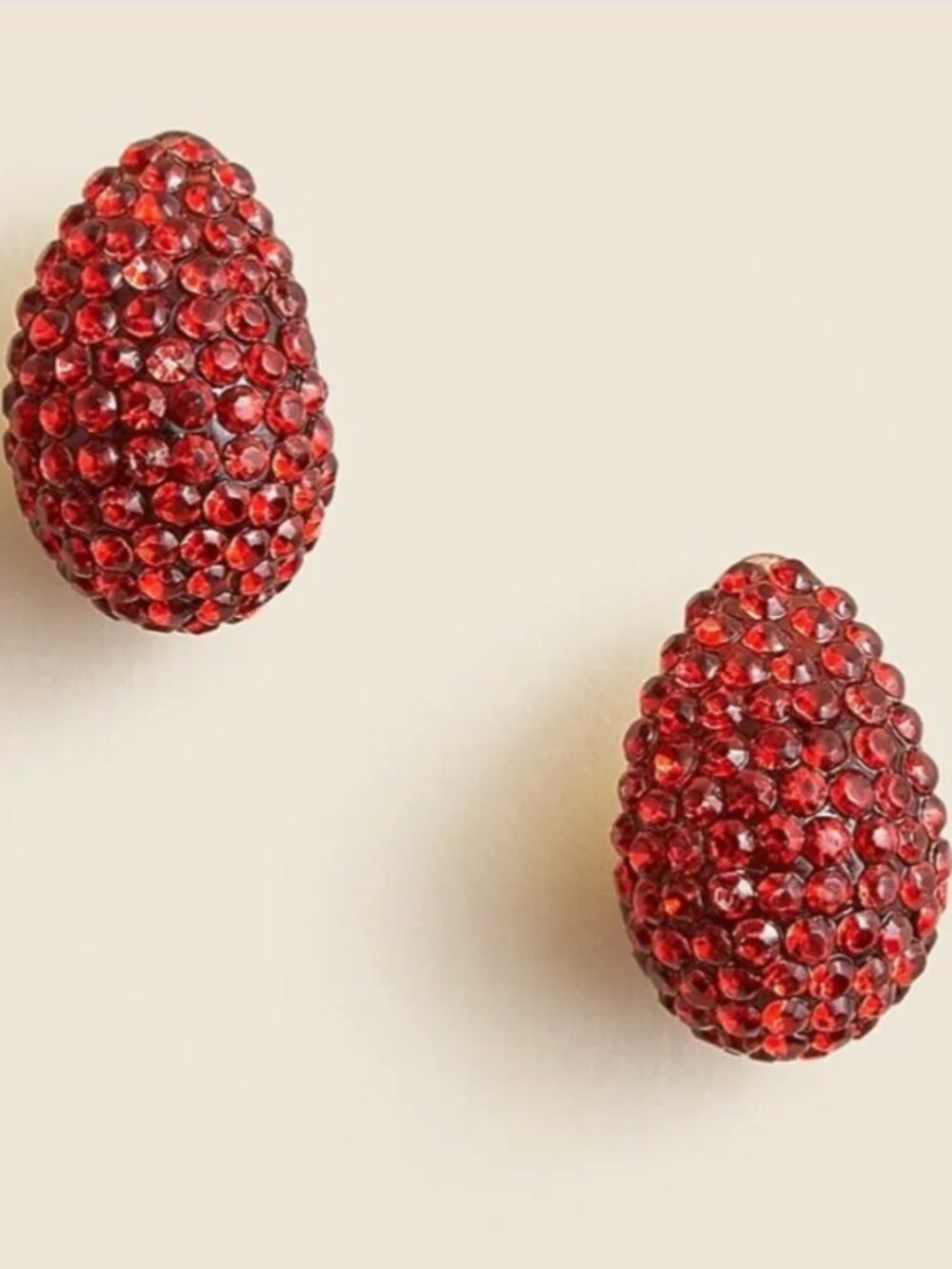 J Crew: Sugar disco hoops Red